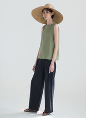 Wide-Leg Linen Pants with Relaxed Fit and Lightweight Fabric for Effortless Summer Style