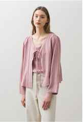 Lightweight Linen Camisole Top with V-Neckline and Adjustable Spaghetti Straps for Summer Comfort