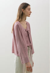 Lightweight Linen Camisole Top with V-Neckline and Adjustable Spaghetti Straps for Summer Comfort