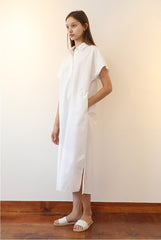 Sleeveless Linen Midi Dress with Wide Straps and Flared Silhouette for Effortless Style