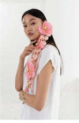 Sleeveless A-Line Linen Midi Dress with Asymmetric Hem and Box Pleats