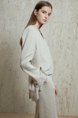 High-Waisted Wide-Leg Linen Pants for Women with Tailored Fit and Comfortable Breathability