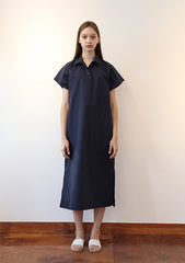 Sleeveless V-Neck A-Line Linen Dress with Wide Straps and Flowy Silhouette