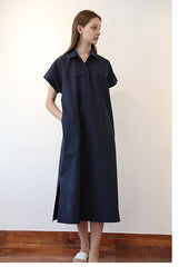 Sleeveless V-Neck A-Line Linen Dress with Wide Straps and Flowy Silhouette