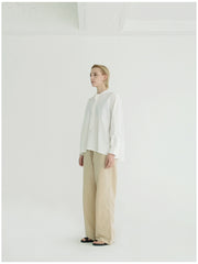 Wide-Leg Cropped Linen Pants for Women – Breathable Lightweight Summer Trousers