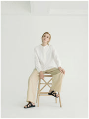 Wide-Leg Cropped Linen Pants for Women – Breathable Lightweight Summer Trousers