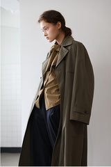 Elegant Long Sleeve Linen Blouse with Tie Neck Detail – Lightweight Women’s Shirt Top