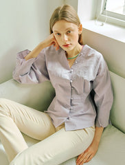 Women's Linen Straight-Leg Pants with High Waist – Lightweight Tailored Trousers for Summer