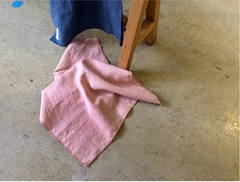 Paño de cocina de lino y algodón