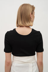 High-Waisted Wrap Linen Midi Skirt with Back Slit and Tie Waist for Elegant Styling