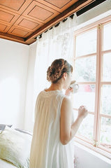 Vestido midi sin mangas de lino y algodón Marissa