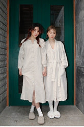 Bata de lino y algodón Gloria