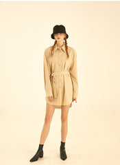 Oversized Cotton Poplin Shirt with Long Sleeves and Button-Down Front for Modern Minimalist Style