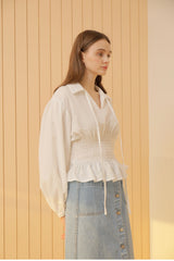 Button-Front Denim Midi Skirt With High Waist and Patch Pocket Detailing