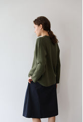 Elegant High-Waisted A-Line Skirt in Breathable Pure Linen Fabric for Timeless Comfort and Style