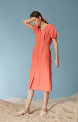 Short Sleeve Linen Jumpsuit with Wide-Leg Fit and Tailored Waist for Effortless Style