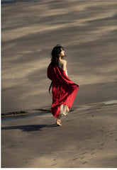 Gabardina de lino y algodón Colleen para mujer