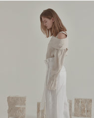 High-Waisted Wide-Leg Linen Pants With Belted Waist and Tailored Pleats