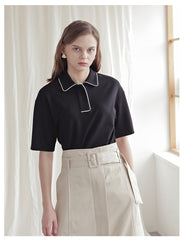 High-Waisted Linen Midi Skirt with Belted Waist and Structured A-Line Silhouette for Women