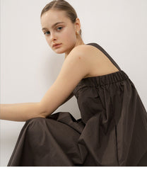 Tailored Longline Linen Blazer with Button Cuffs and Detachable Waist Belt