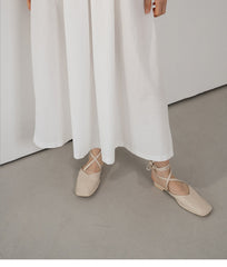 Sleeveless Linen Maxi Dress with Adjustable Straps and Flowy A-Line Silhouette