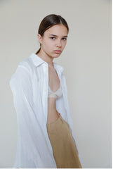 Relaxed Fit Long Sleeve Linen Shirt with Lightweight Texture and Classic Button Front