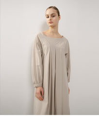 Elegant Sleeveless Linen Maxi Dress with Gathered Back and Flowy A-Line Silhouette