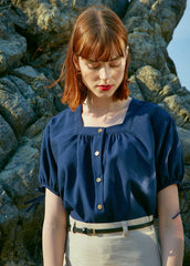 A-line Linen Skirt with Belt Detail – Premium Linen Fabric for Women