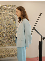 Relaxed Fit Women's Linen Pants - Elastic Waist Tapered Linen Trousers With Ankle Cuff Detail