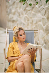 Wrap-Style Linen Skirt with High Waist Tie and Asymmetric Hemline