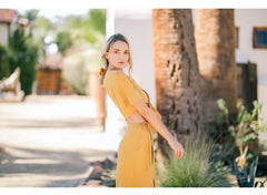 Wrap-Style Linen Skirt with High Waist Tie and Asymmetric Hemline