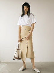 Elegant Linen Short Sleeve Blouse with Ruffled Collar and Tailored Fit for Women