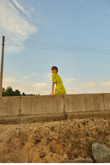 Elegant Puff Sleeve Sweetheart Neck Linen Midi Dress with Back Slit Detail