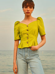 Double-Breasted Linen Trench Coat with Belted Waist and Oversized Lapel Collar