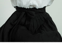 Falda larga cruzada de lino y algodón Patricia