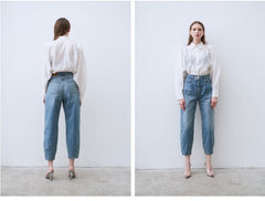 Linen Button-Down Shirt with Structured Collar and Relaxed Fit Silhouette