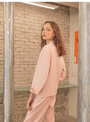 Wide-Leg Tailored Pants In Premium Linen Blend Fabric