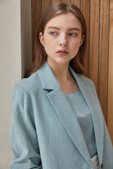 Elegant Embroidered Hem Midi Skirt Crafted From Breathable Premium Linen Blend Fabric