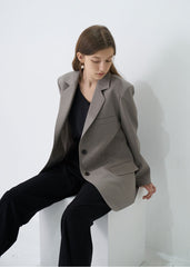 High-Waisted Wide-Leg Linen Pants with Tailored Pleats and Elegant Flowing Drape