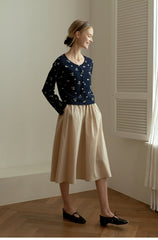 Sleeveless Women’s Linen Midi Dress with Adjustable Straps and Button-Front Detailing