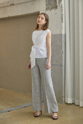 High-Waisted Wide-Leg Linen Pants with Tailored Fit and Breathable Lightweight Fabric