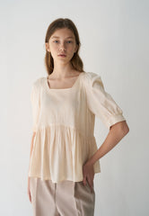 Cropped Wide-Leg Linen Pants with Pleated Front and High Waist for Effortless Elegance