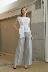 High-Waisted Wide-Leg Linen Pants with Tailored Fit and Breathable Lightweight Fabric
