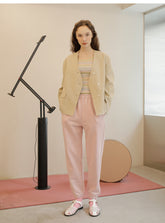 Asymmetric Button-Front Linen Coat With Tailored Silhouette