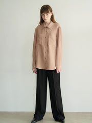 High-Waisted Wide Leg Linen Pants for Women with Tailored Fit and Structured Silhouette