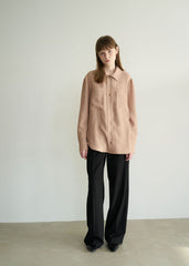 High-Waisted Wide Leg Linen Pants for Women with Tailored Fit and Structured Silhouette