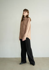 High-Waisted Wide Leg Linen Pants for Women with Tailored Fit and Structured Silhouette