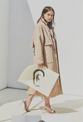 Linen Longline Coat with Relaxed Belted Silhouette