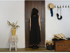 Beatrix Linen Cotton Sleeveless Maxi Dress