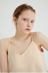 Women's Linen Cami Top with Double Strap Back and Relaxed Fit – Lightweight and Breathable